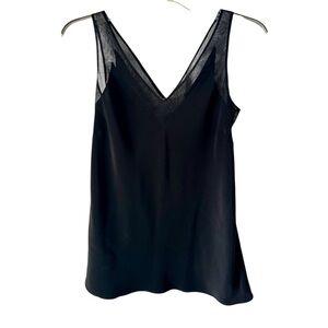 Ted Baker Elegant Black Sheer V-Neck Camisole Size 1